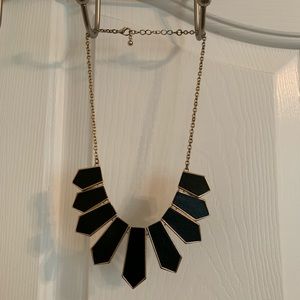 Black and Gold Statement Necklace